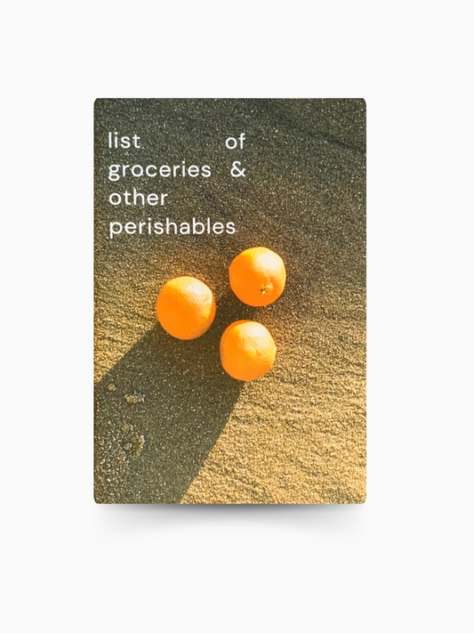 GROCERIES D-I-Y ZINE BOOK