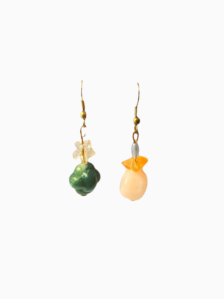 Plastic Gems Earrings