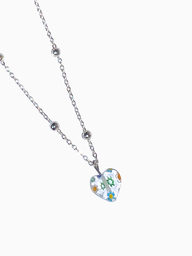 Glass Heart Necklace